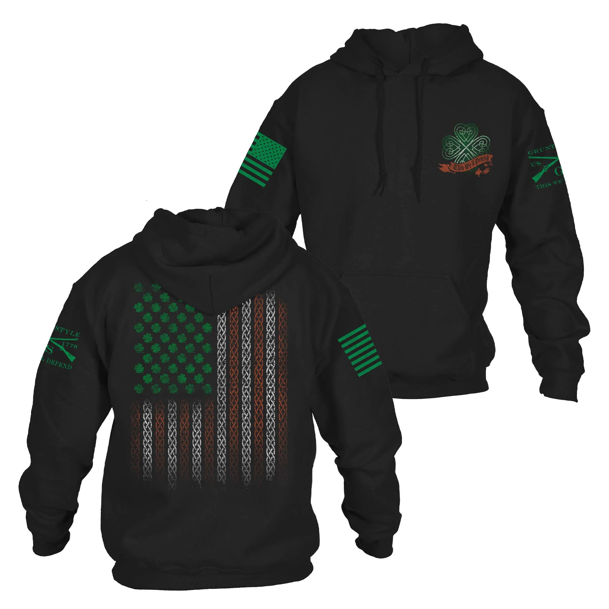 This We'll Defend Hoodie - Irish Colors