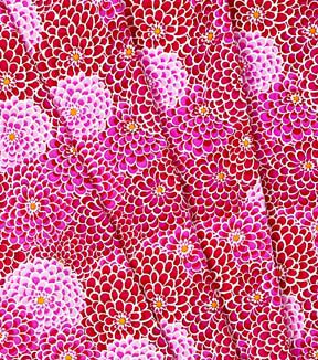 Fabric Traditions Pink Dahlias Cotton Fabric by Keepsake Calico