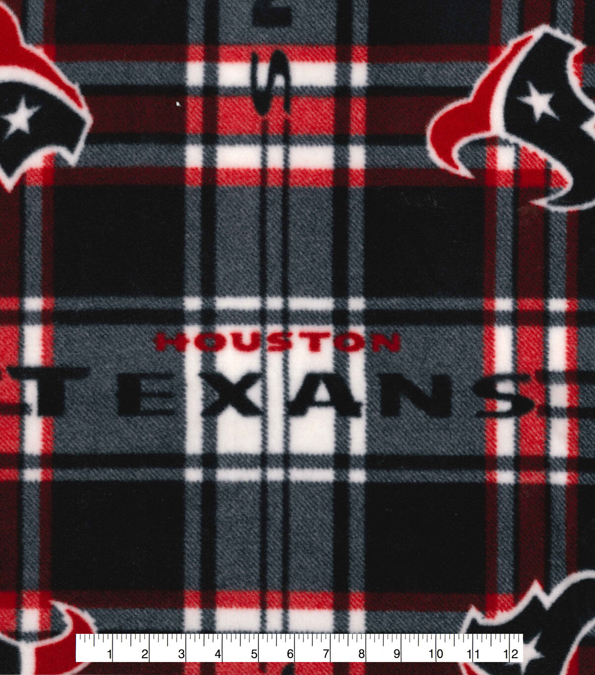 Fabric Traditions Houston Texans Fleece Fabric Plaid