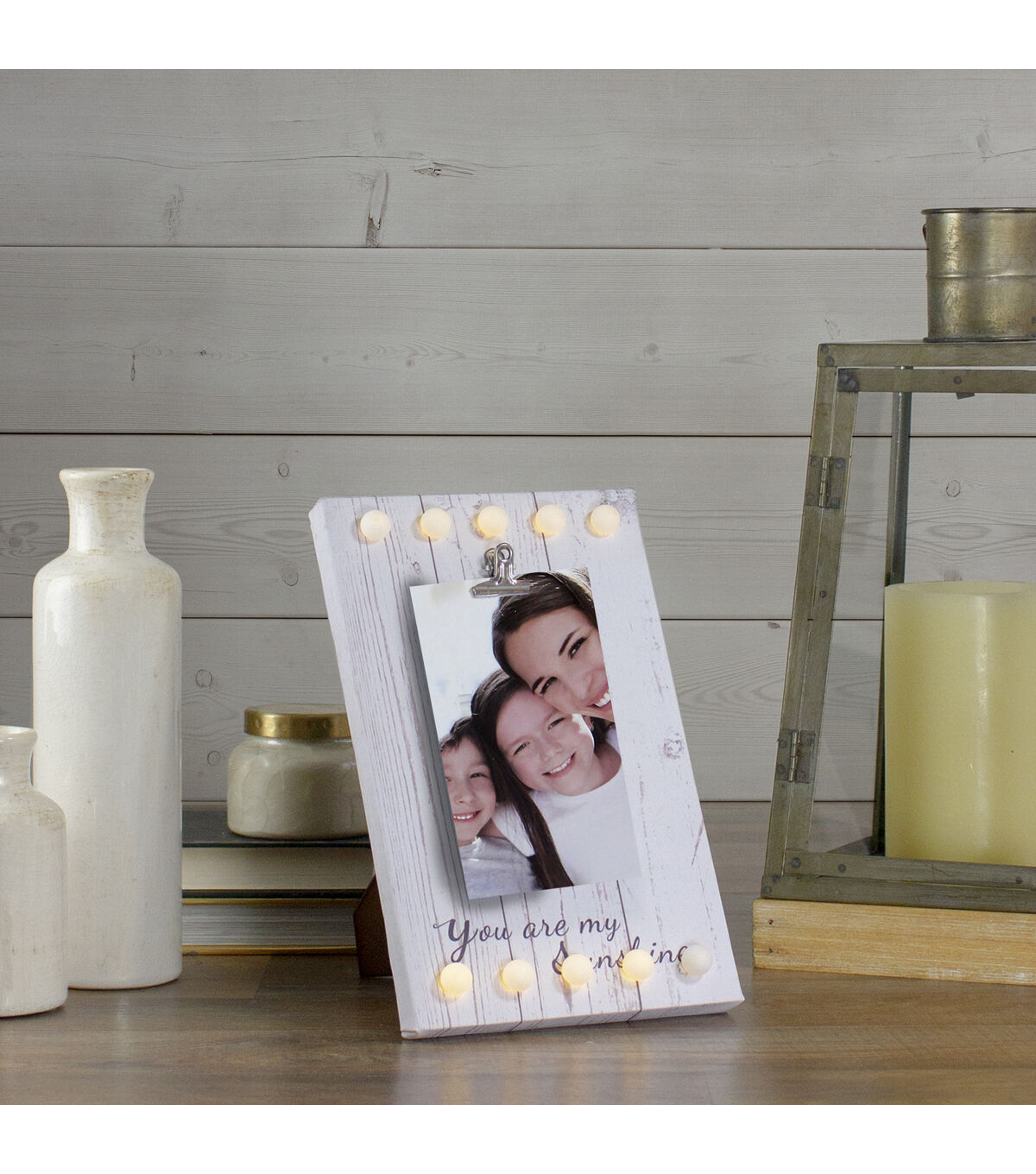 Northlight 10 LED 4 x 6 You Are My Sunshine Canvas Photo Clip