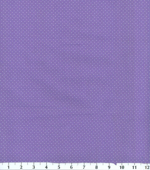 Dots on Purple Quilt Cotton Fabric by Keepsake Calico