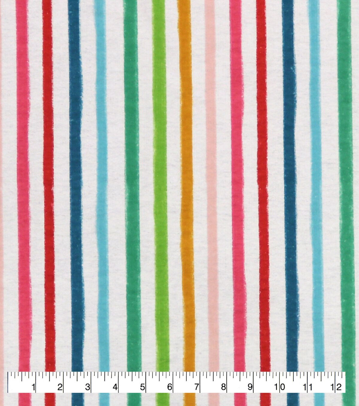 Rainbow Stripe Super Snuggle Flannel Fabric