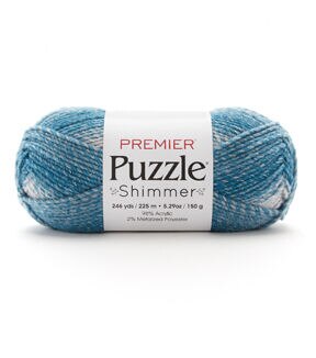 Premier Yarns Puzzle Shimmer 246yds Bulky Polyester Blend Yarn