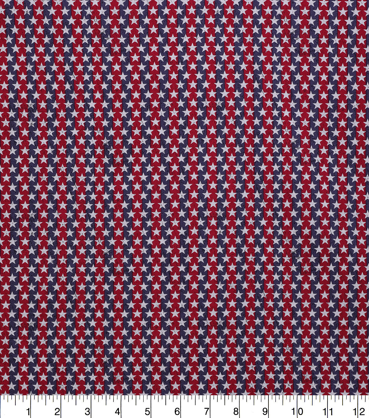 Stars on Stripes Patriotic Cotton Fabric