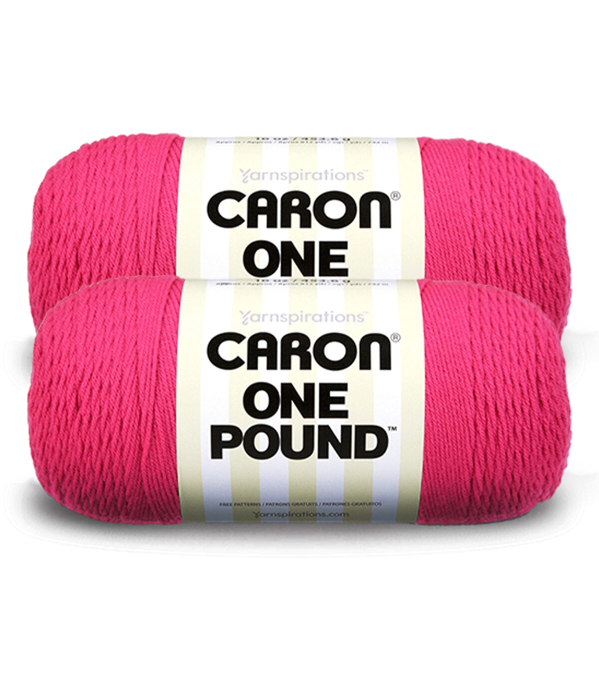 Caron One Pound 812yds Worsted Acrylic Yarn 2 Bundle