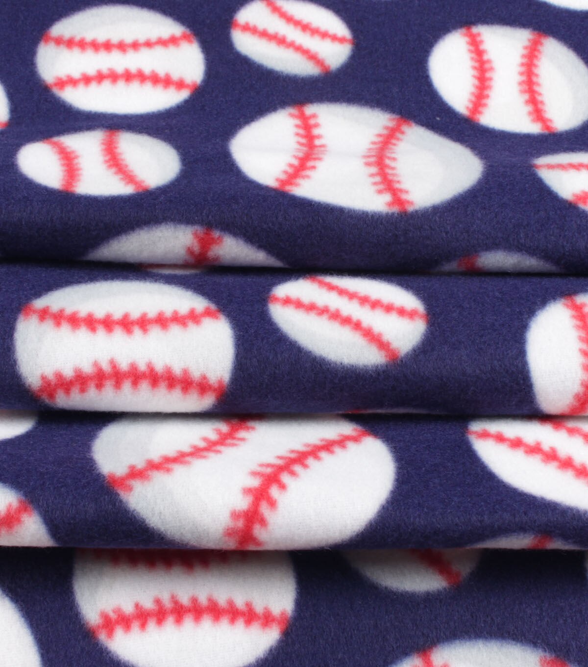 Baseball Blizzard Fleece Fabric