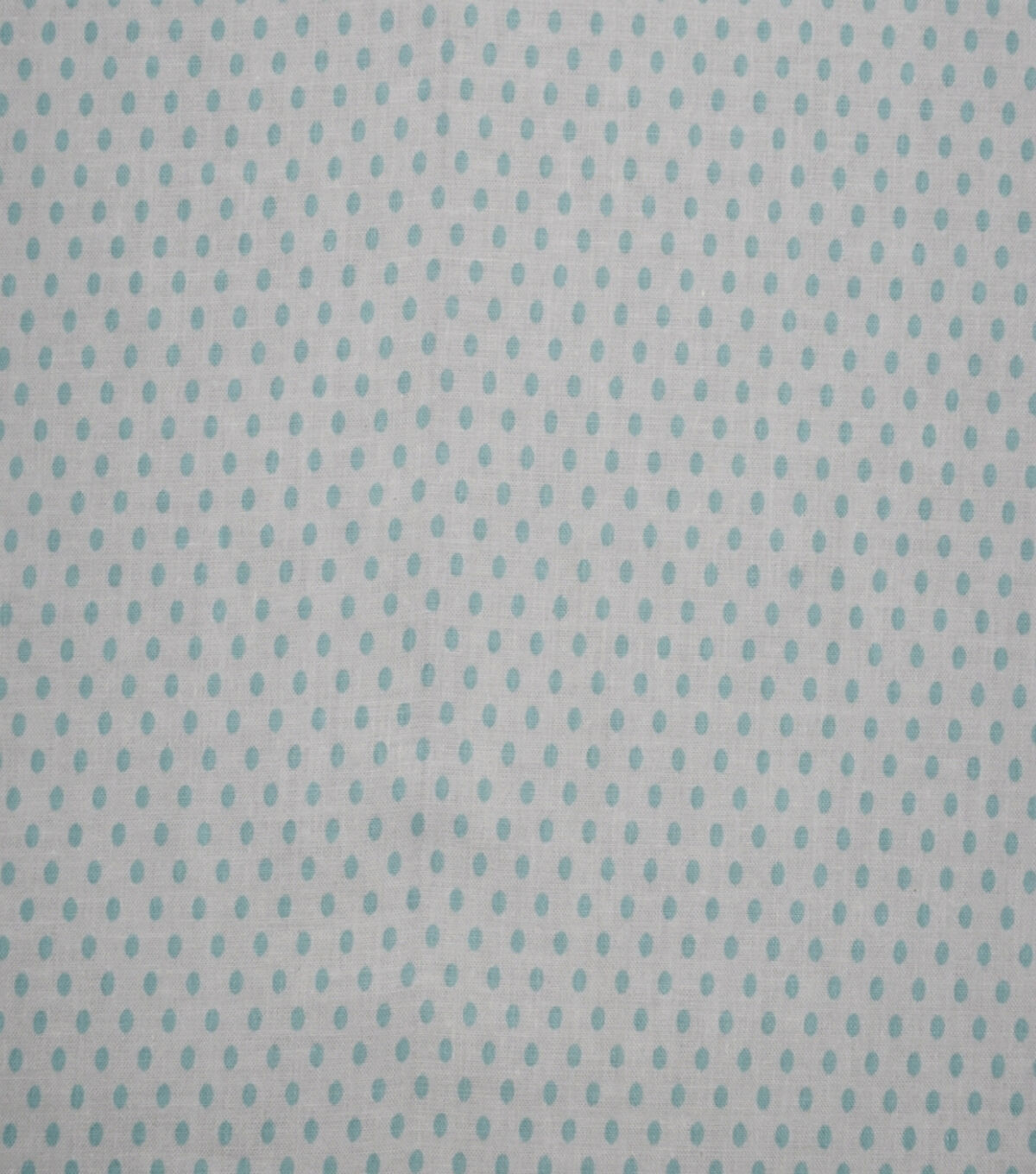 Aqua Pin Dots on White Cotton Fabric by Quilter's Showcase