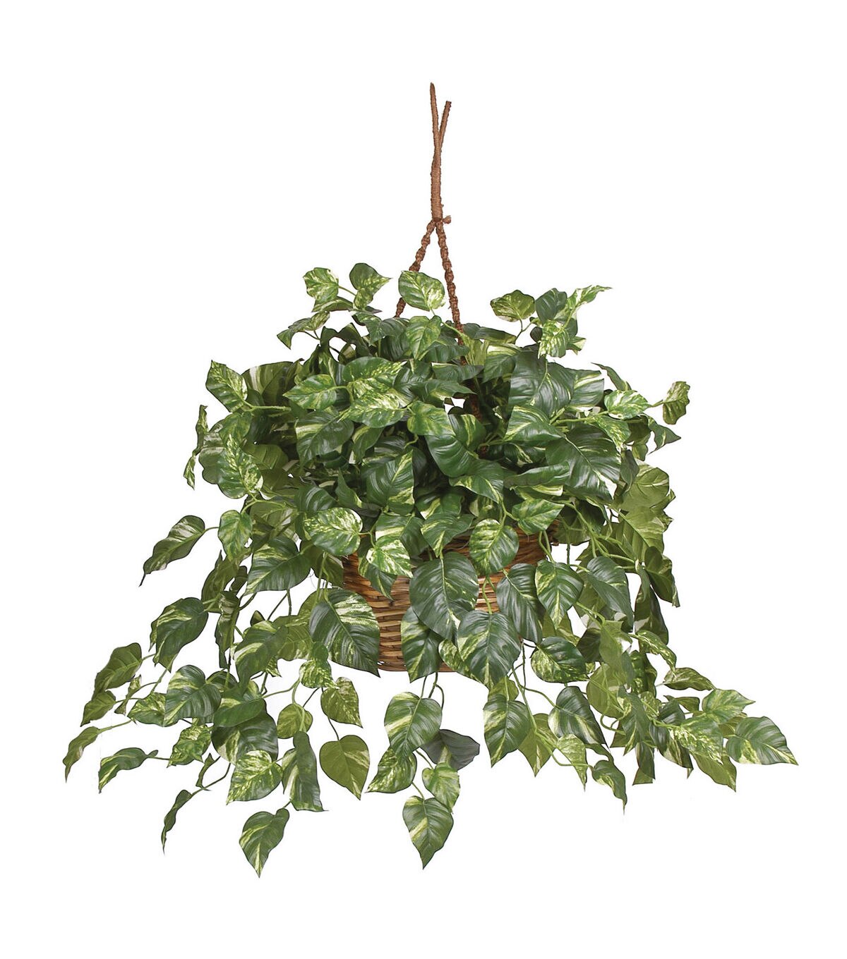 Nearly Natural 36 Pothos Hanging Basket Silk Plant