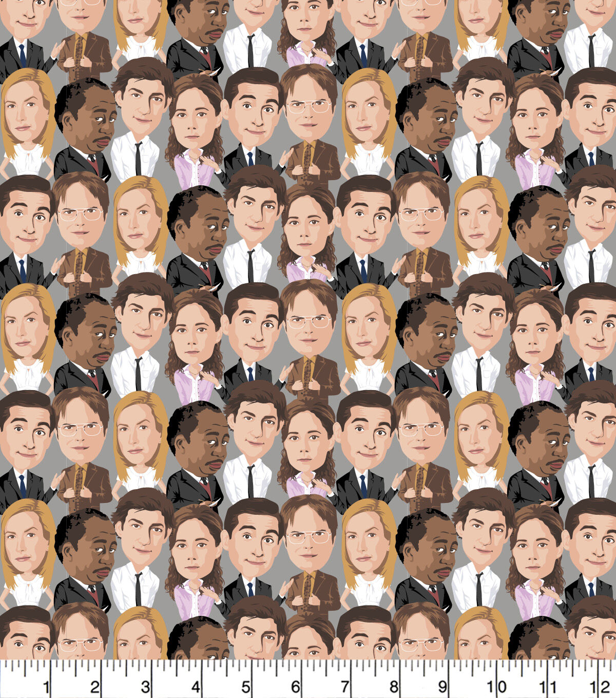 The Office Staff Meeting Cotton Fabric