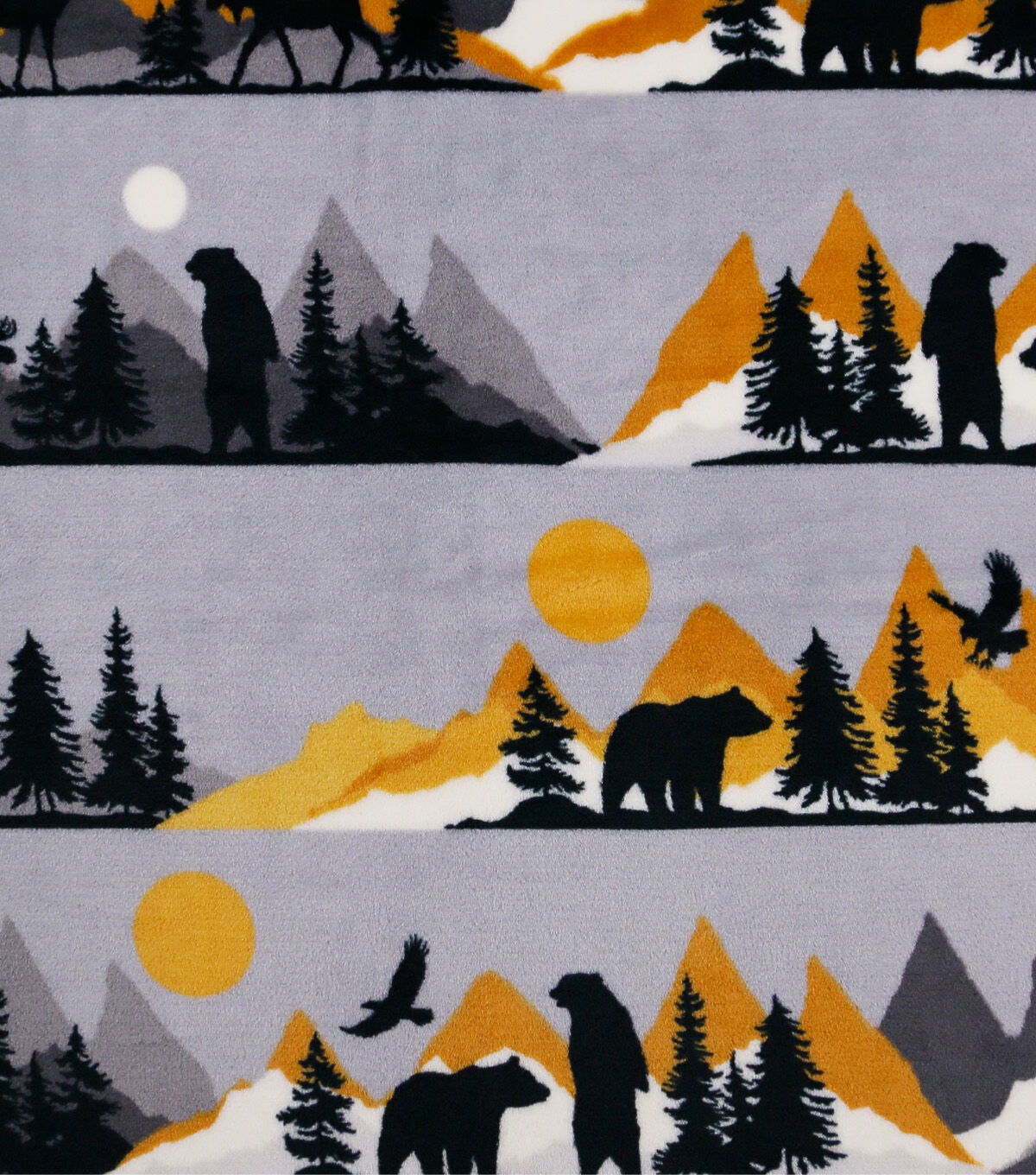 Wilderness Stripe Sew Lush Fleece Fabric