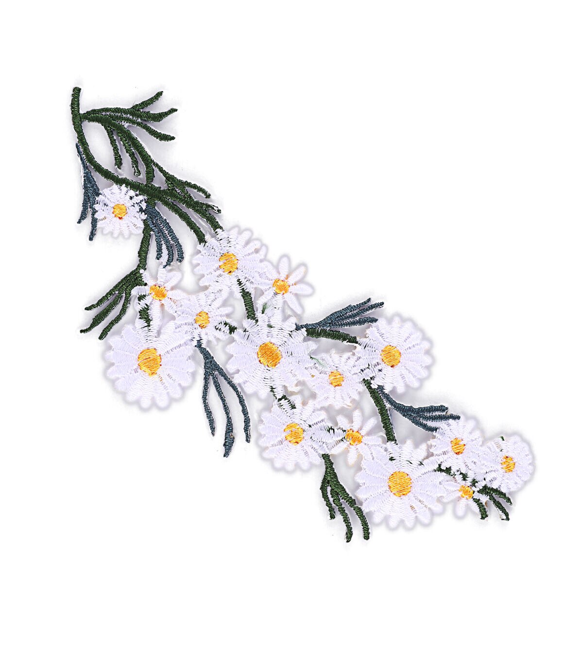 2 x 5 Daisies Iron On Patch by hildie & jo