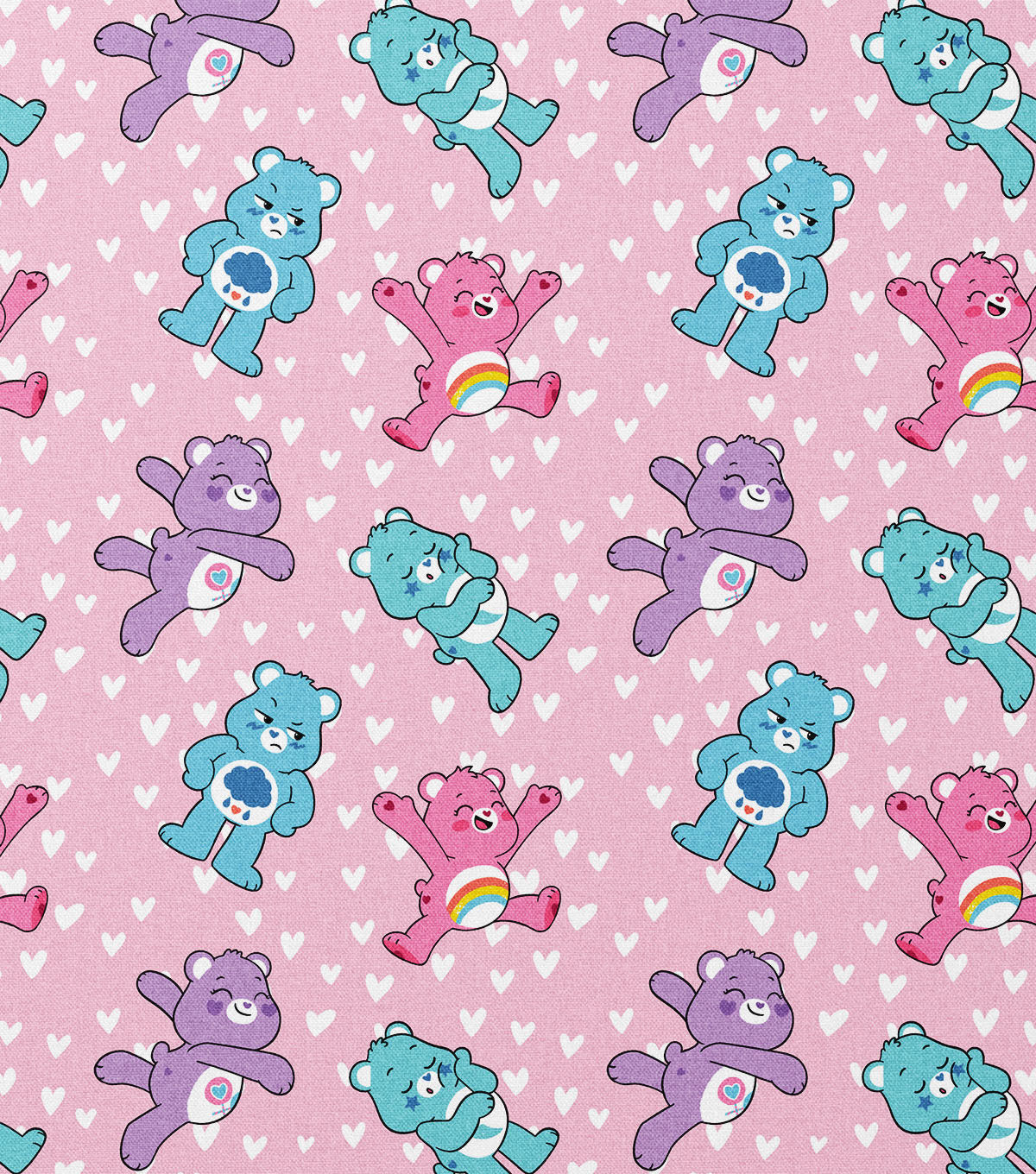 Care Bears Field Of Hearts Cotton Fabric