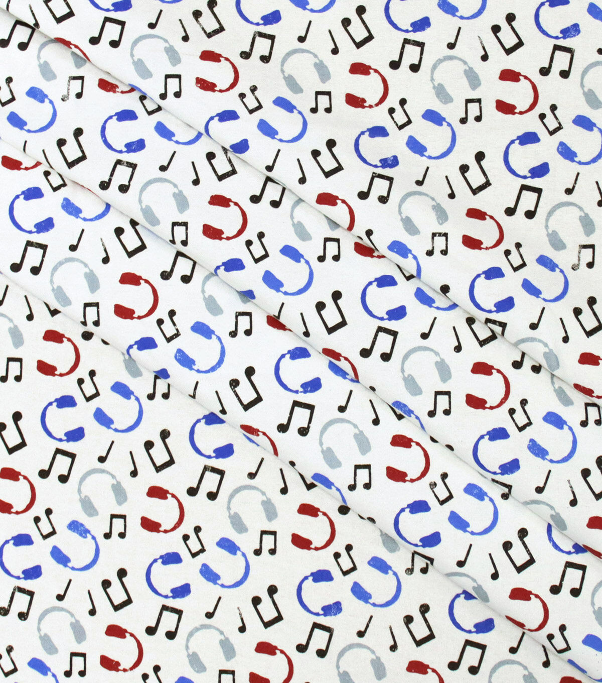Headphones and Music Super Snuggle Flannel Fabric