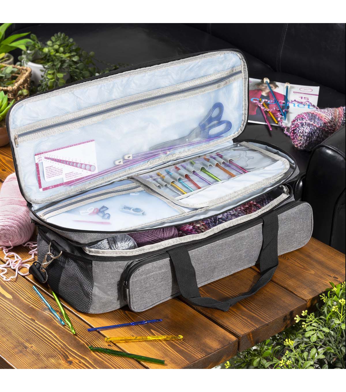 8 x 22 All In One Gray Rectangle Storage Bag by Big Twist
