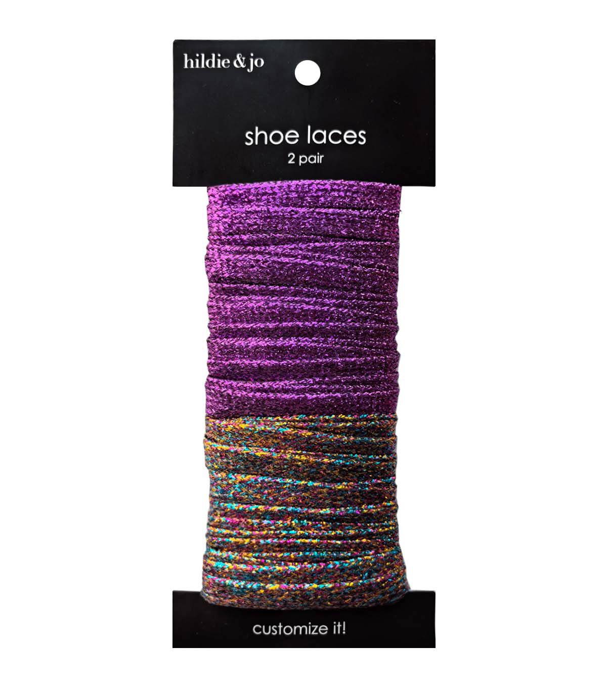 40 Glitter Shoe Laces 2ct by hildie & jo
