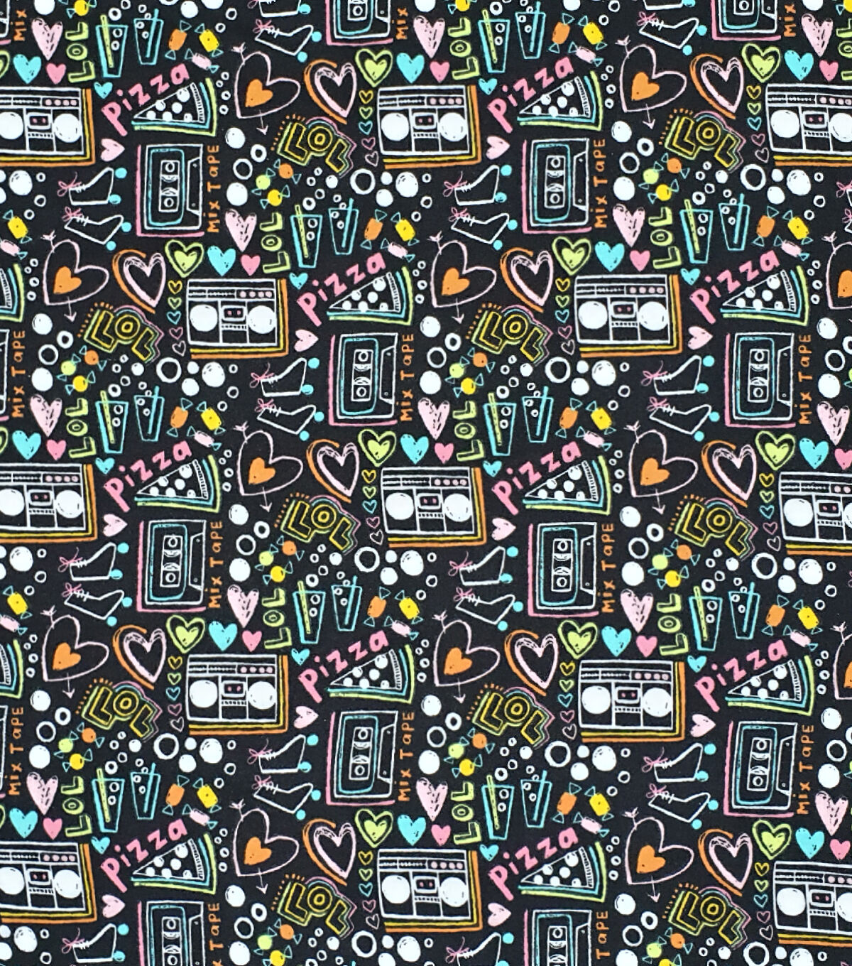 Girl Icon Sketch Super Snuggle Flannel Fabric