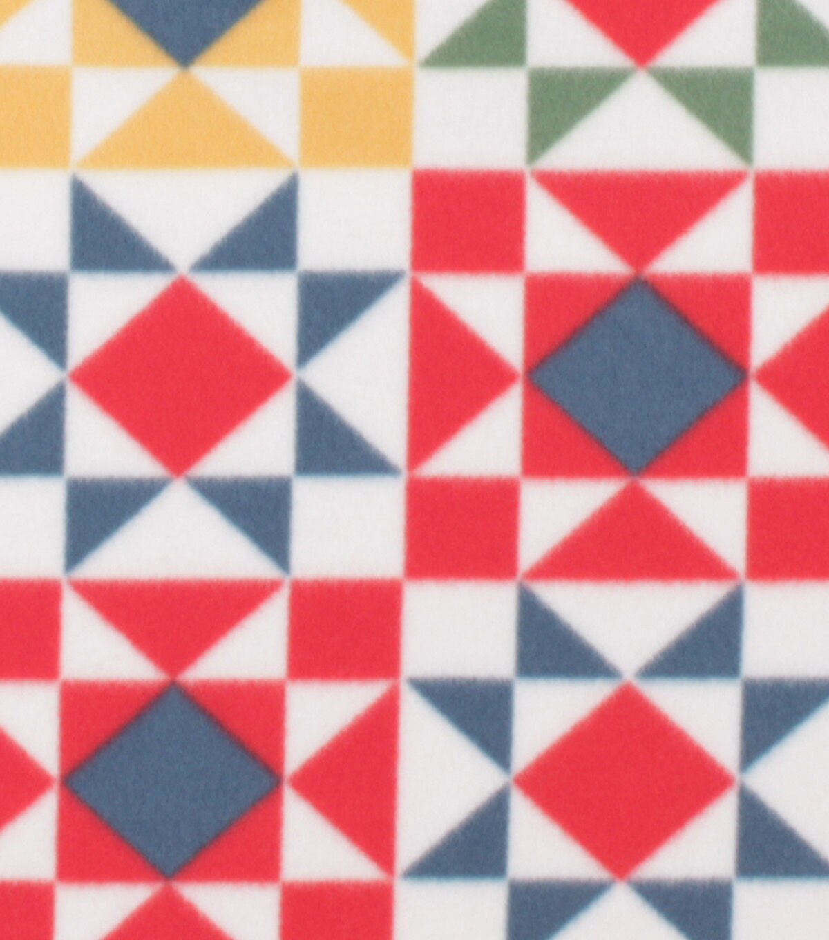 Red Simple Star Blizzard Fleece Fabric