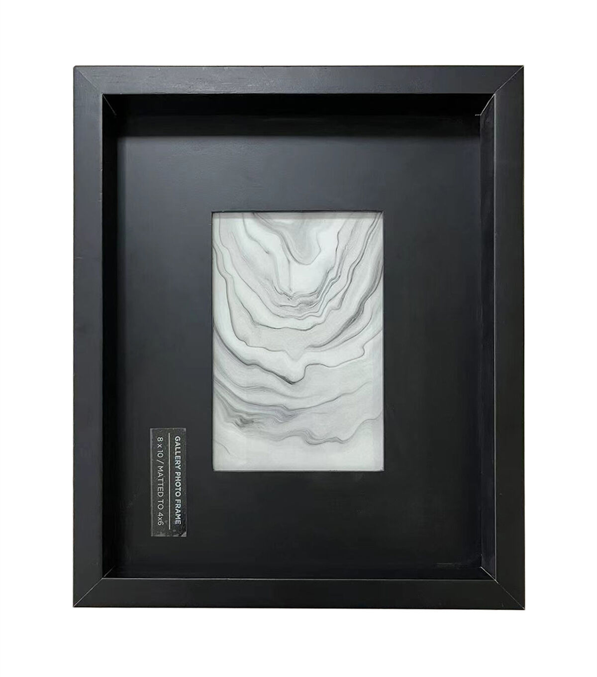 Innovative Creations Black Wooden Frame with Mat 8x10