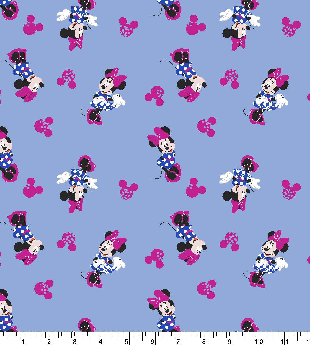 Minnie Mouse Icon Sparkle Cotton Fabric