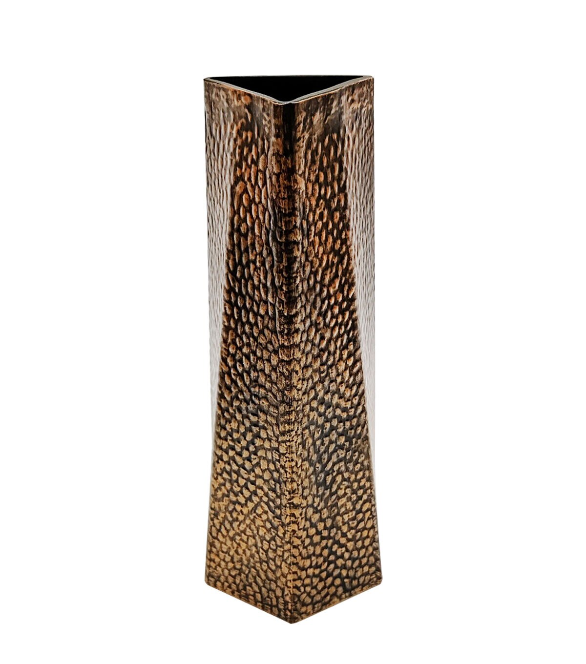 11 Bronze Glass Slanted Cube Vase by Bloom Room