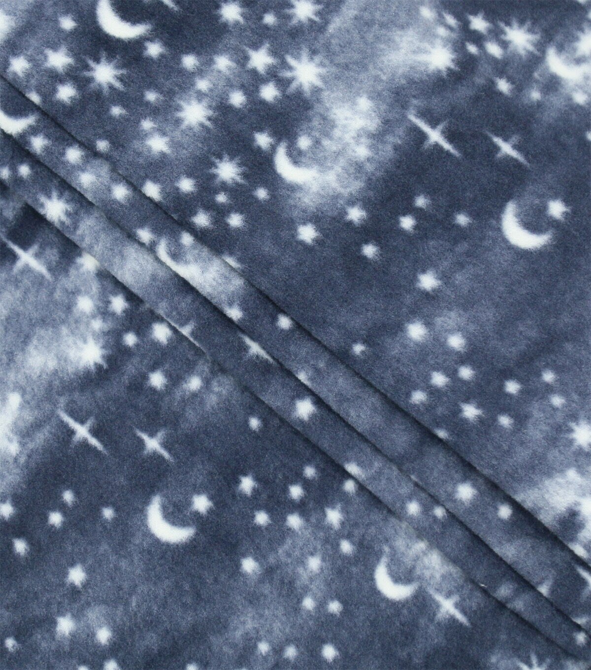 Blue Night Sky Anti Pill Fleece Fabric