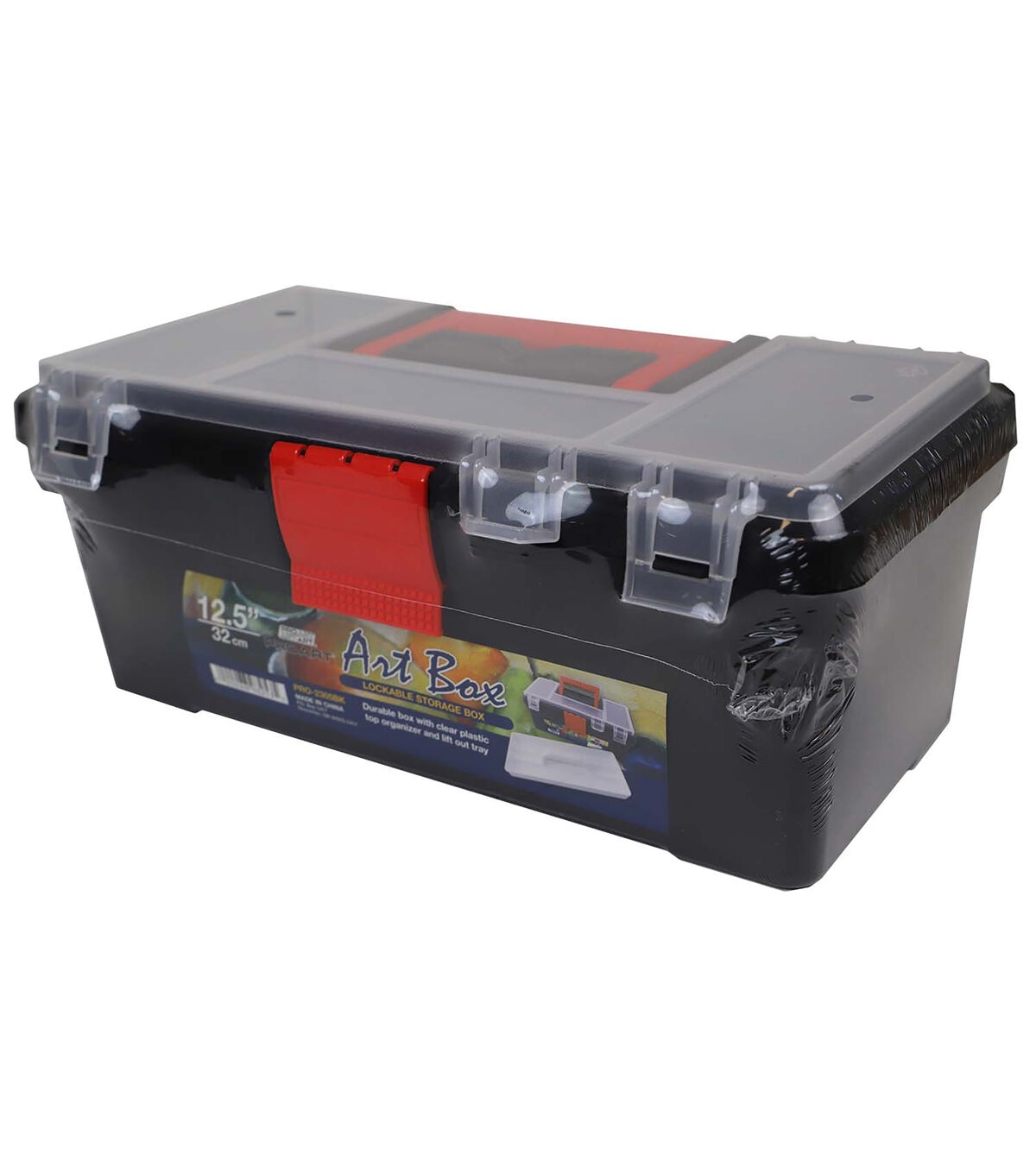 Pro Art 12.5 Black Lockable Storage Box