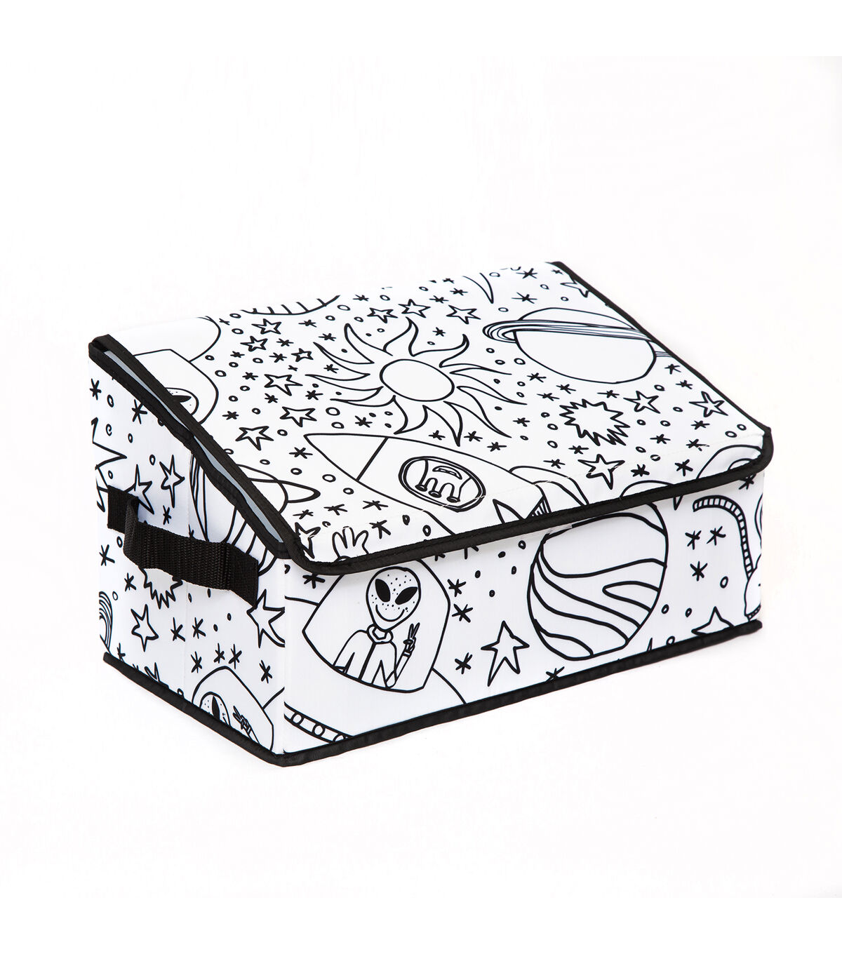 14 x 8 Outer Space Children’s Color In Storage Cube With Lid