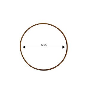 12 Gold Metal Floral Base Hoop by Bloom Room