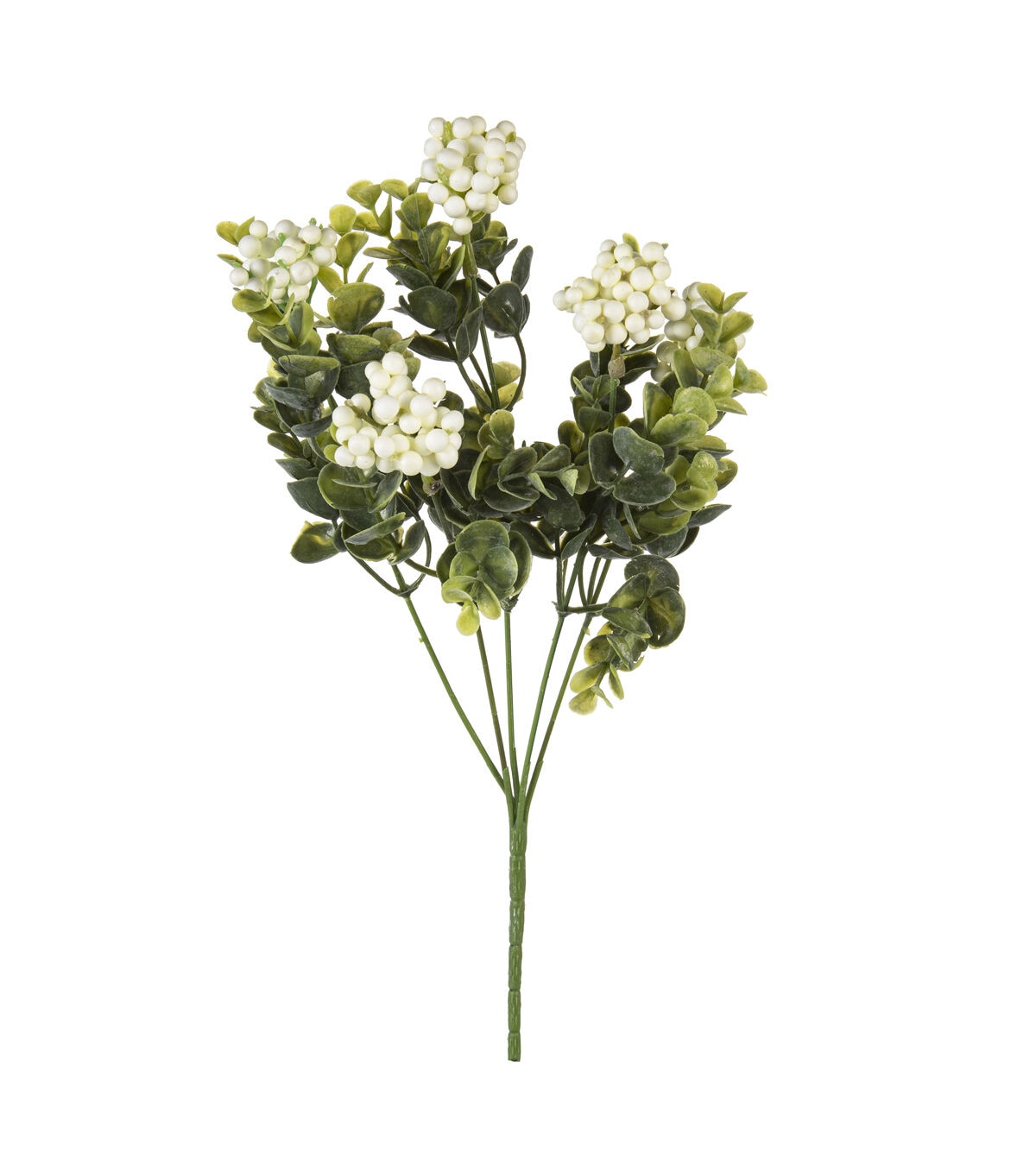14 White Berry & Leaf Bush by Bloom Room