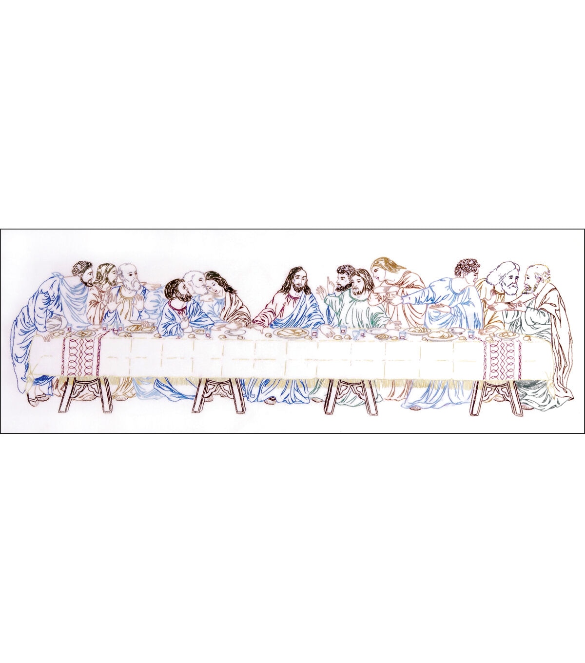 Tobin 24 x 9 Last Supper Stamped Embroidery Kit
