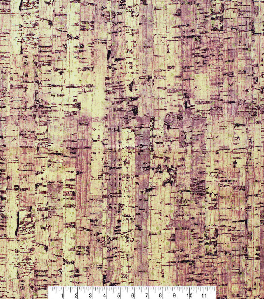 Natural Cork Print Quilt Metallic Cotton Fabric by Keepsake Calico