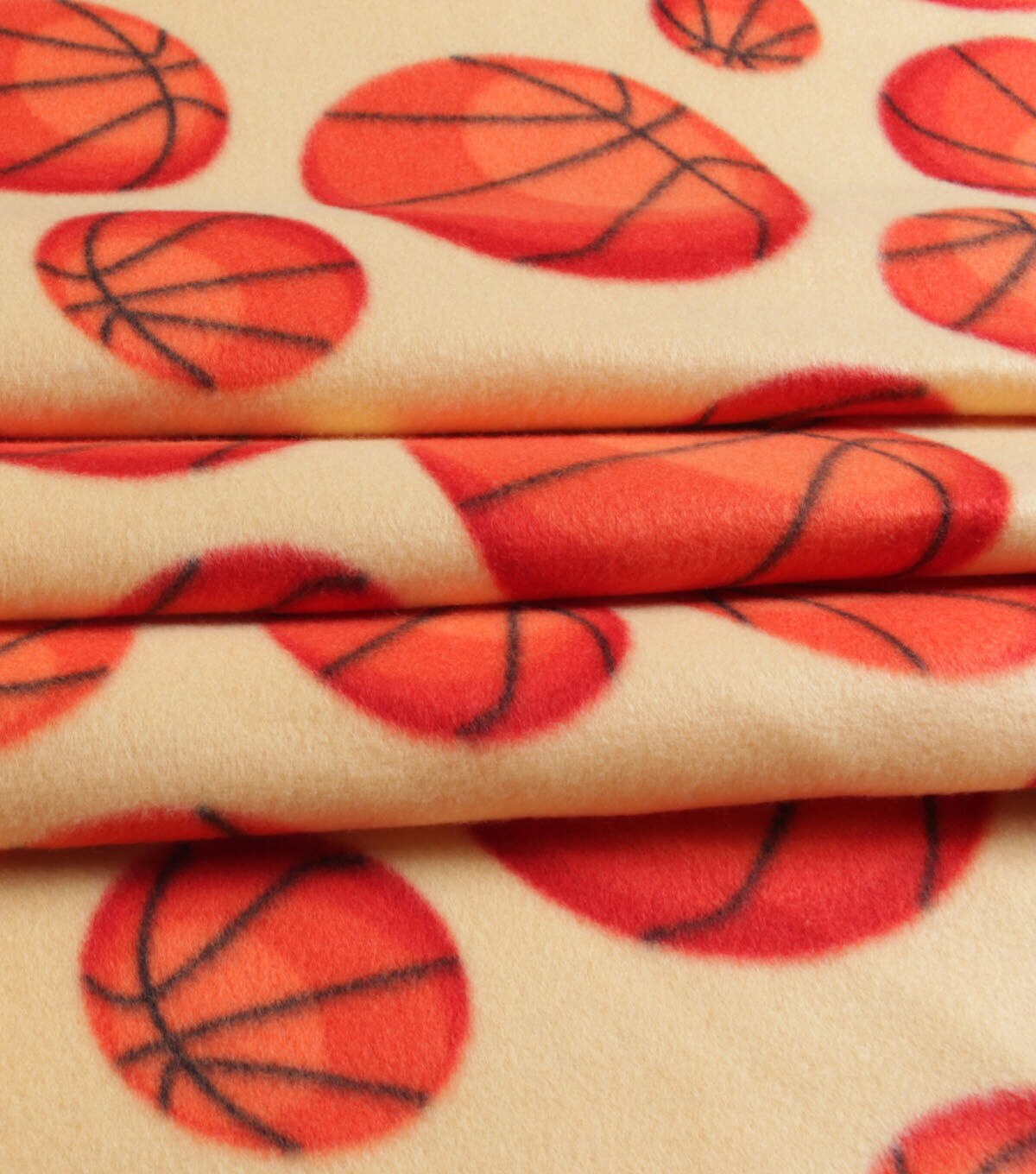 Basketball Blizzard Fleece Fabric