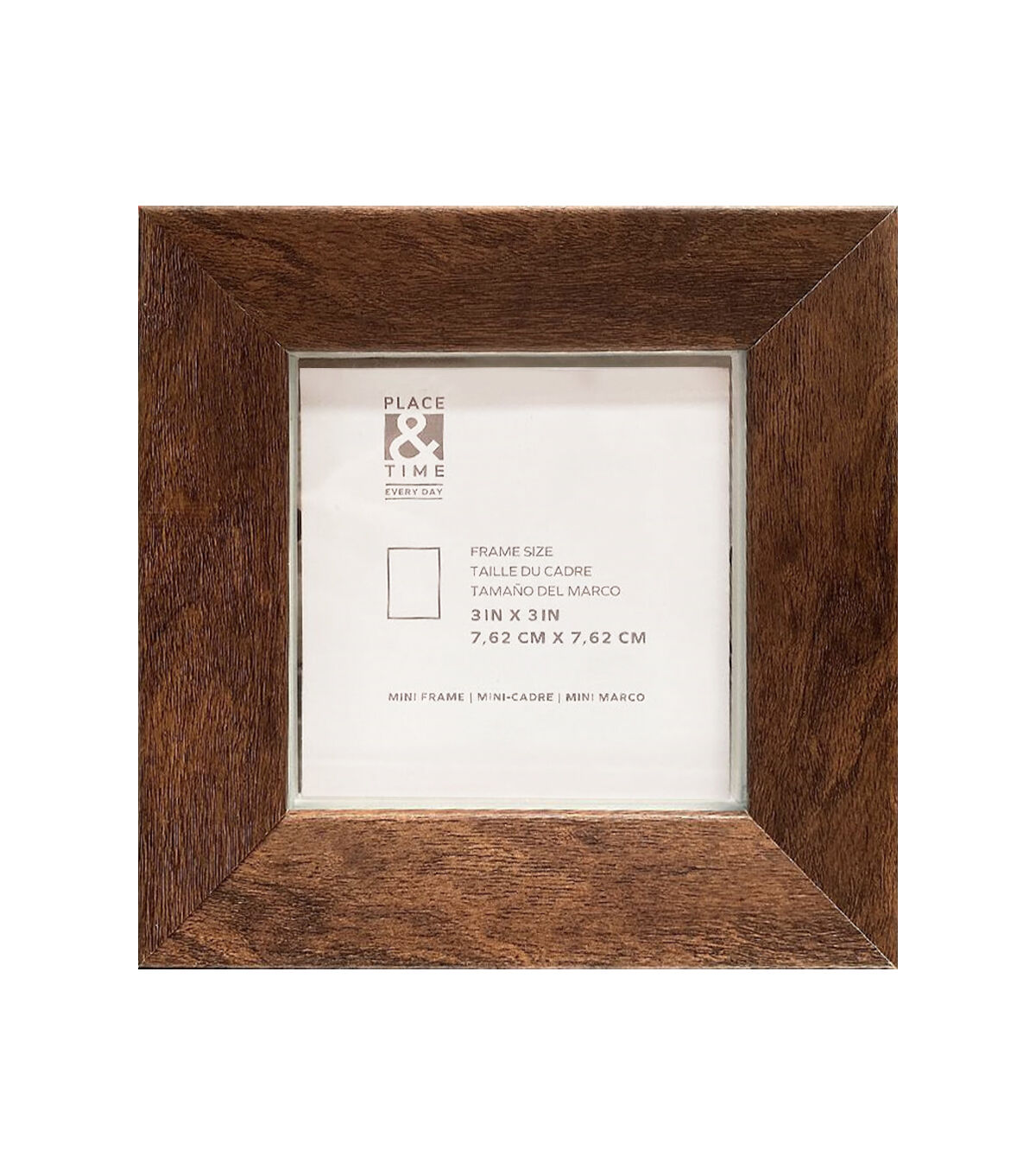 3 Brown Plastic Floating Frame by Place & Time