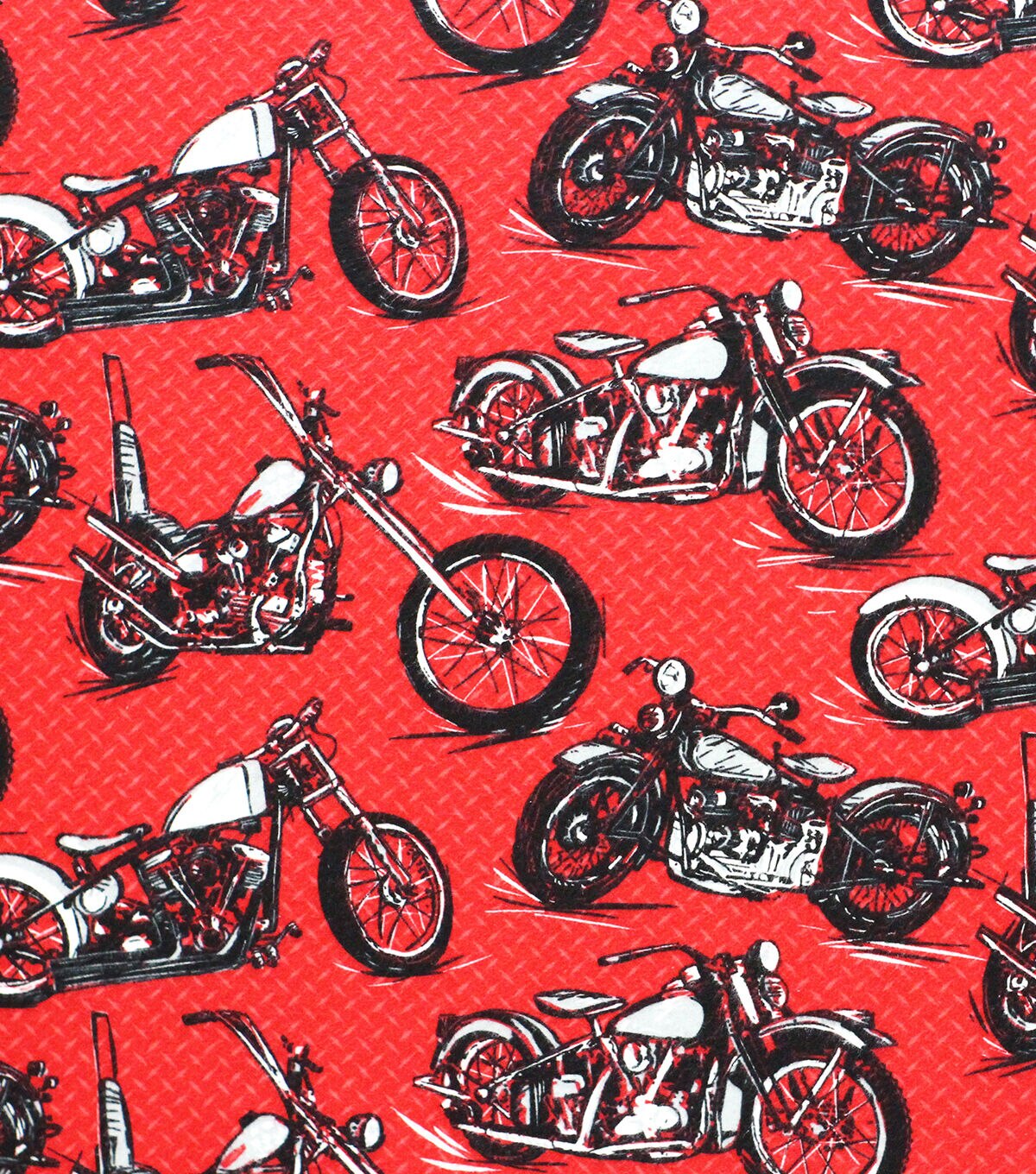 Motorcycles Super Snuggle Flannel Fabric