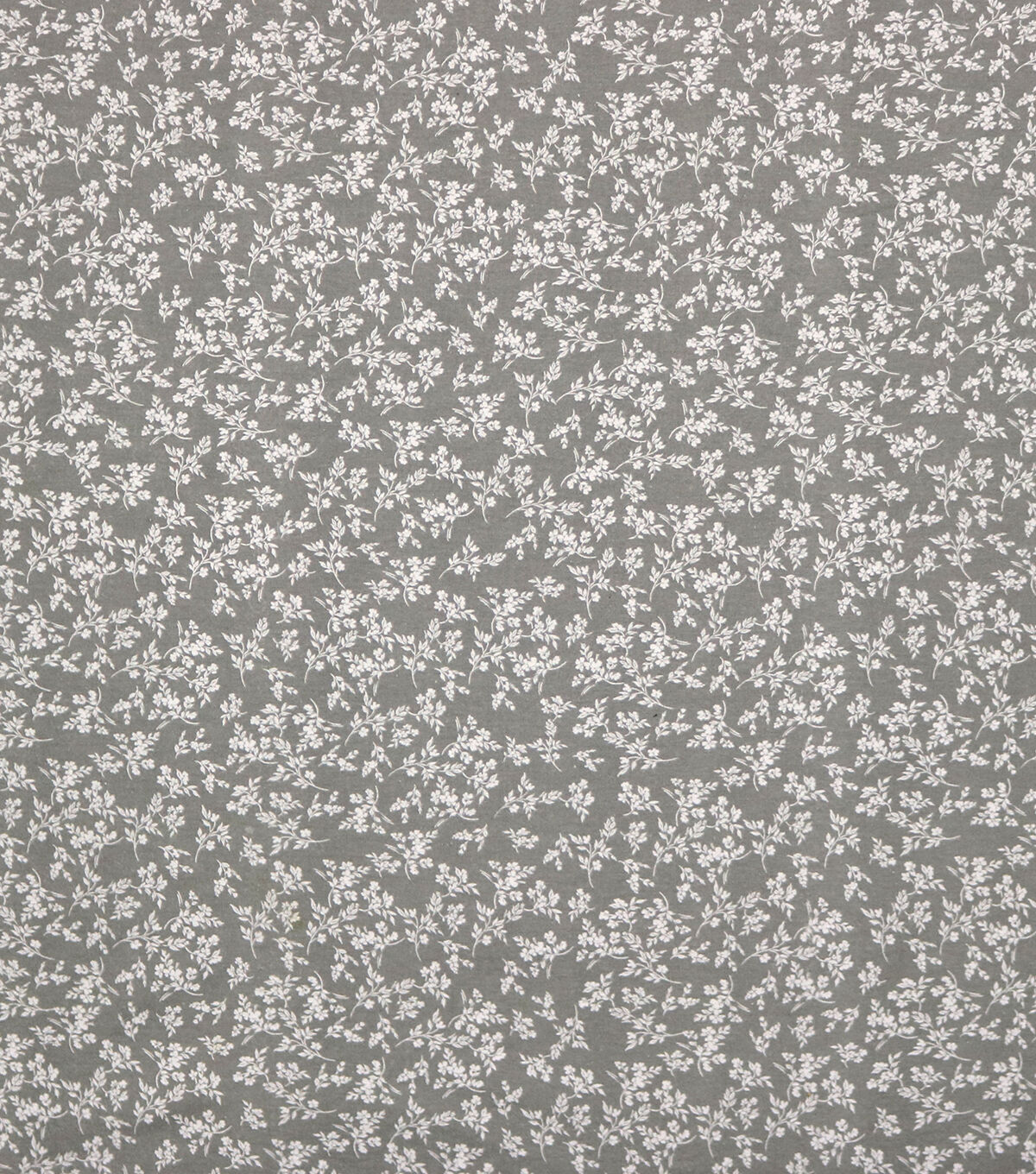 Floral Gray 108 Wide Flannel Fabric