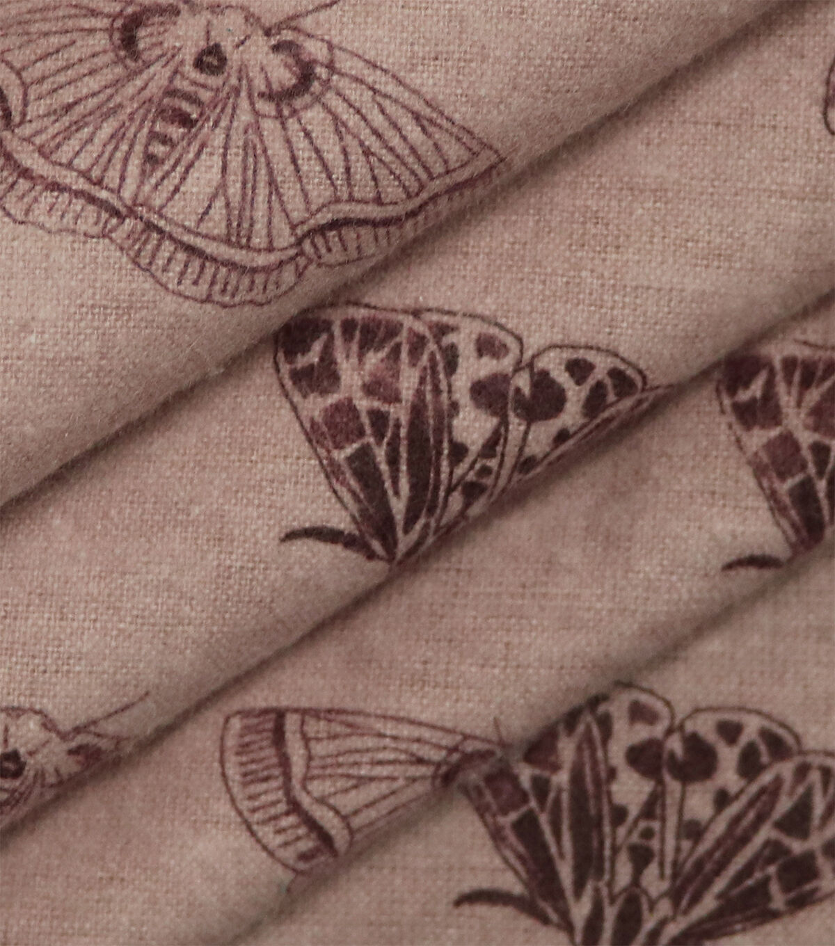 Tonal Moths Super Snuggle Flannel Fabric
