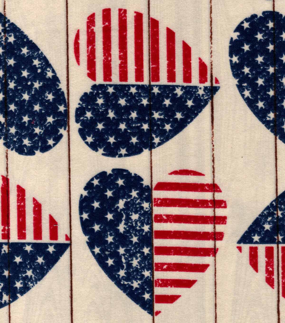 American Hearts Super Snuggle Flannel Fabric