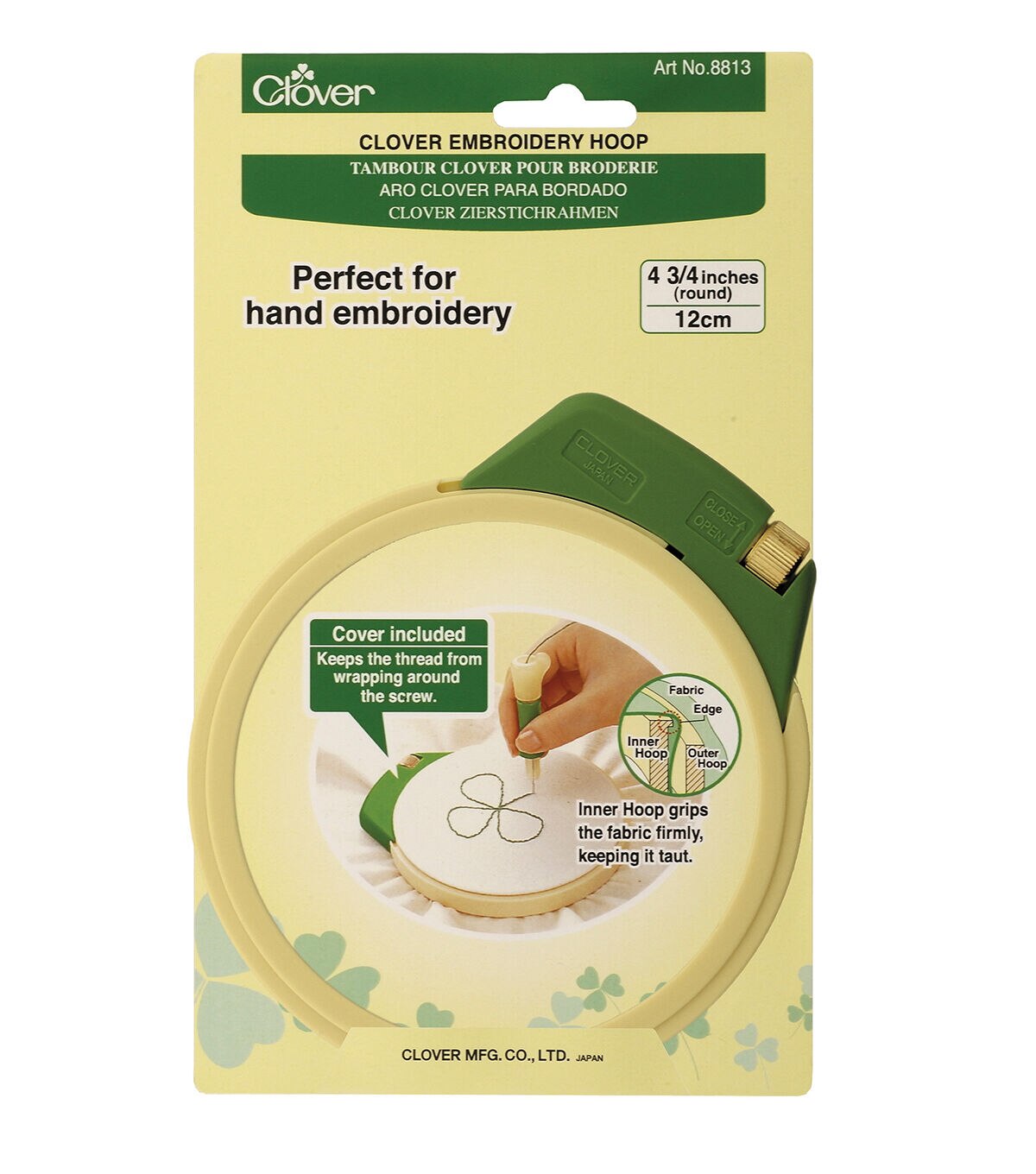 Clover Embroidery Hoop 4.75