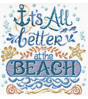 Imaginating 10 Life is Better at the Beach Counted Cross Stitch Kit