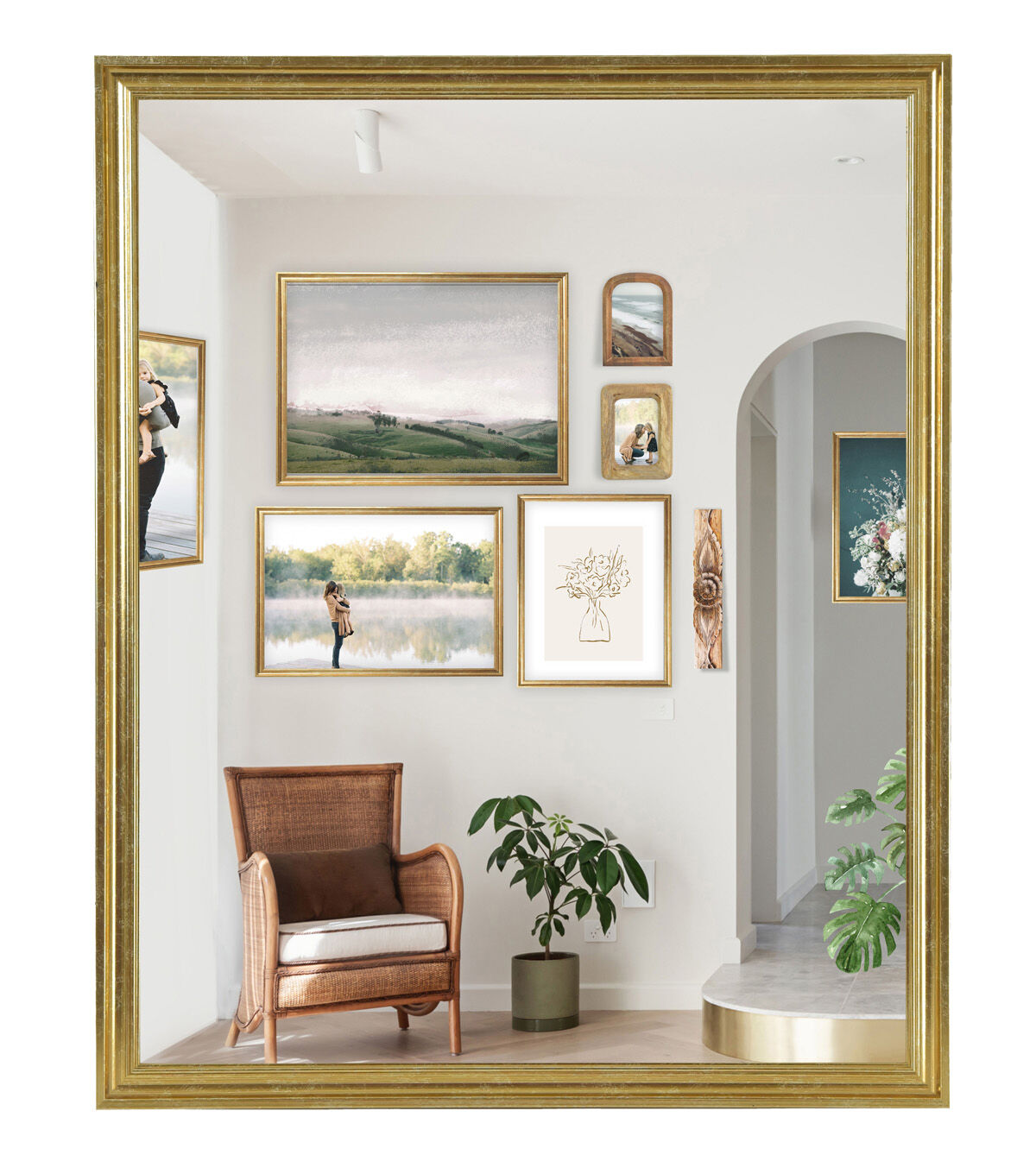 16 x 20 Traditional Brass Poster Frame by Place & Time