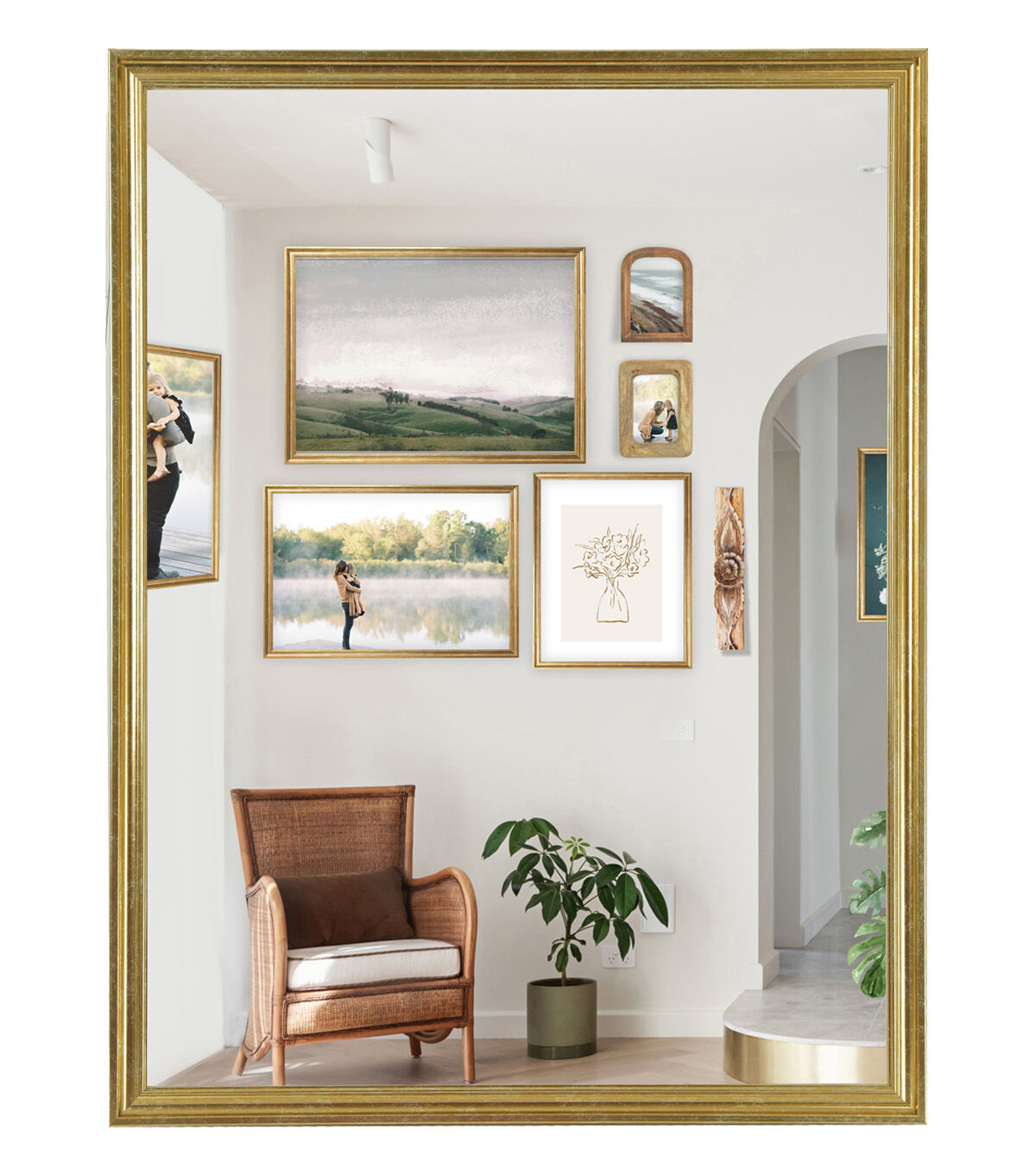 18 x 24 Traditional Brass Poster Frame by Place & Time