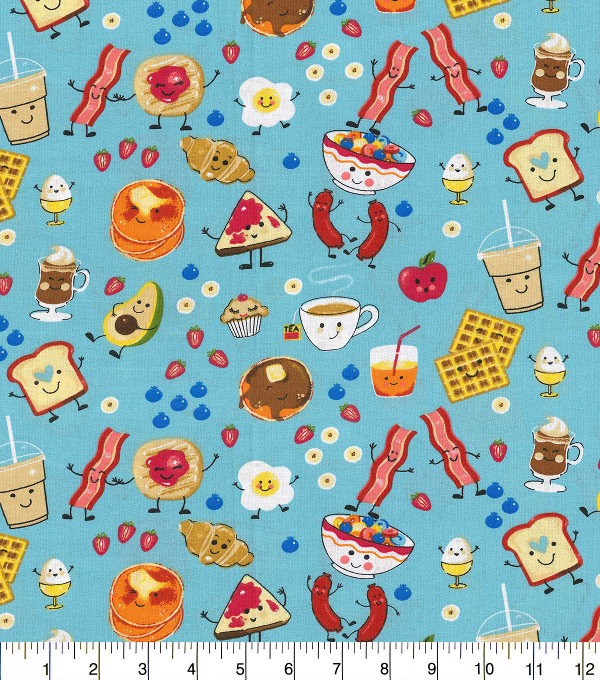 Fabric Traditions Novelty Cotton Fabric Breakfast Fun