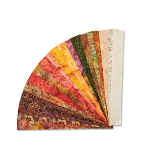 Hi Fashion 2.5 Fall Batik Cotton Fabric Strip 40pc