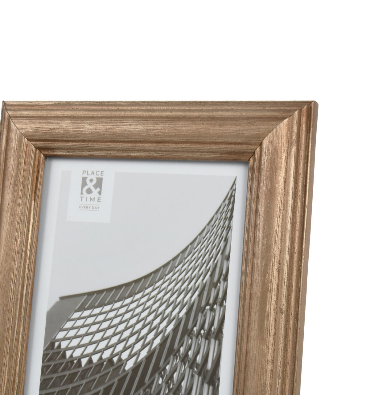 5 x 7 Copper Wood Tabletop Picture Frame by Place & Time