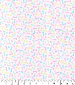 Paws & Bones Easter Cotton Fabric