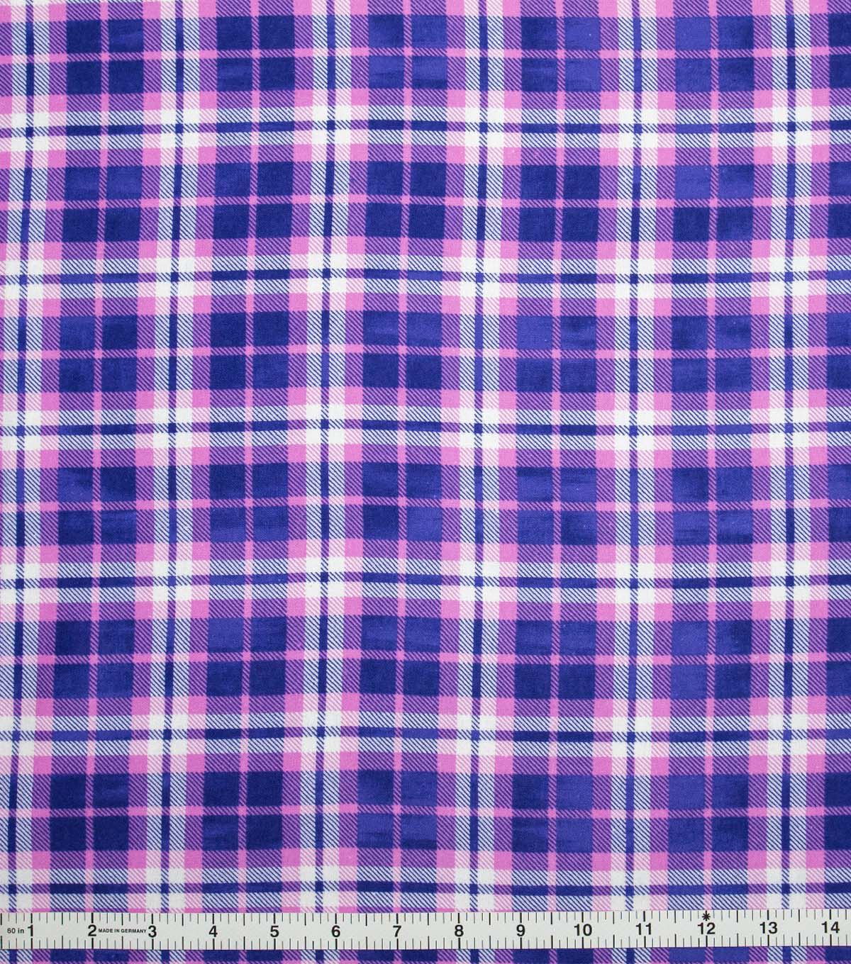 Pink & Purple Tartan Plaid Super Snuggle Flannel Fabric