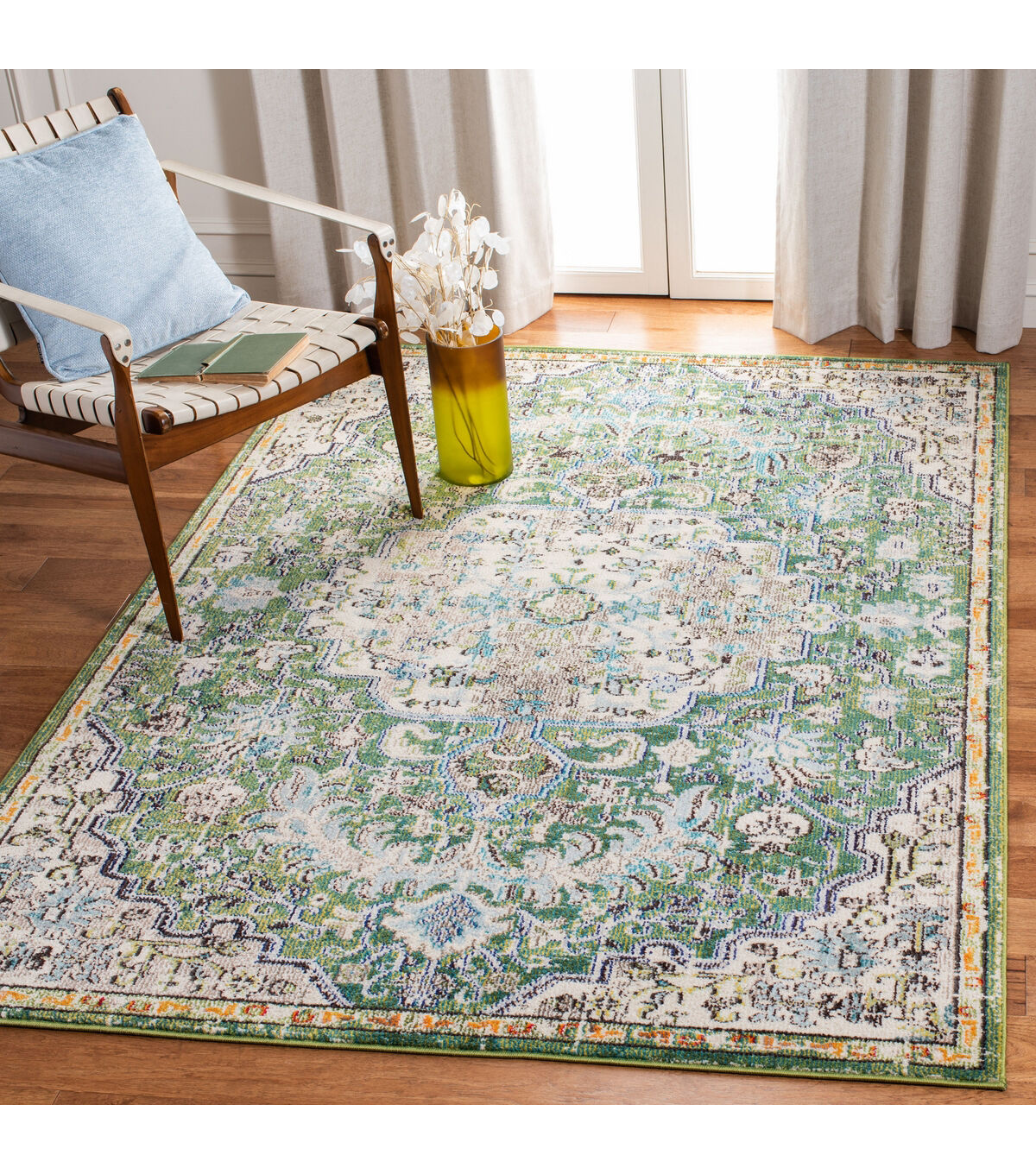 Safavieh Madison 447 Green / Turquoise 3' X 5' Sm. Rectangle