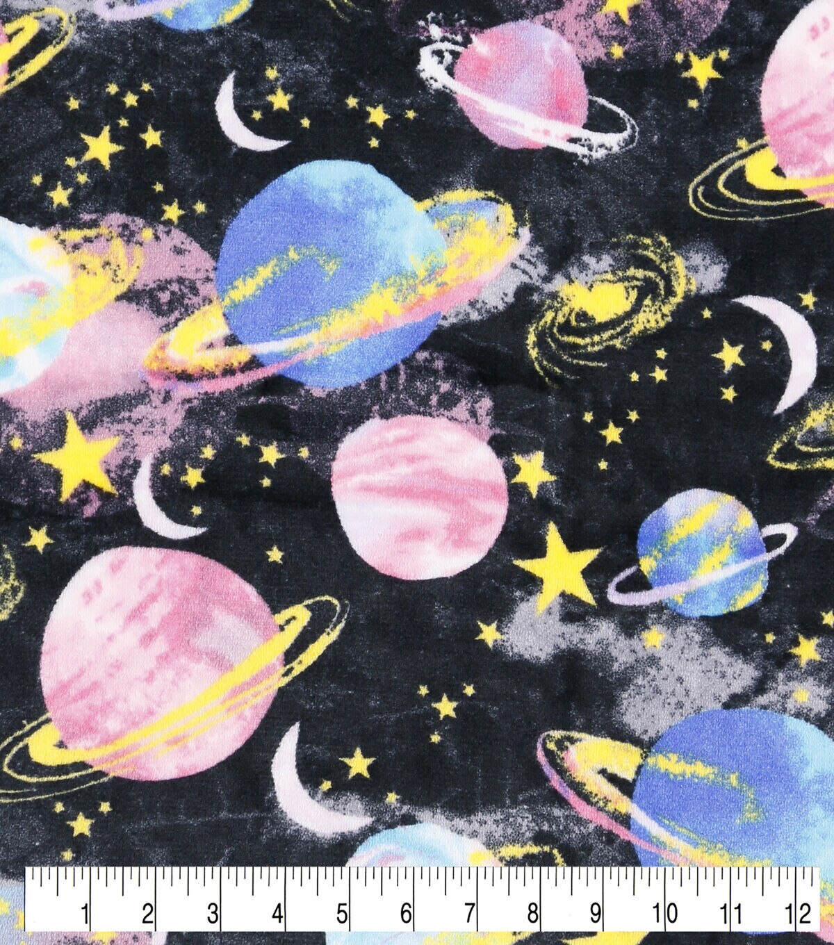Watercolor Space Sew Lush Fleece Fabric