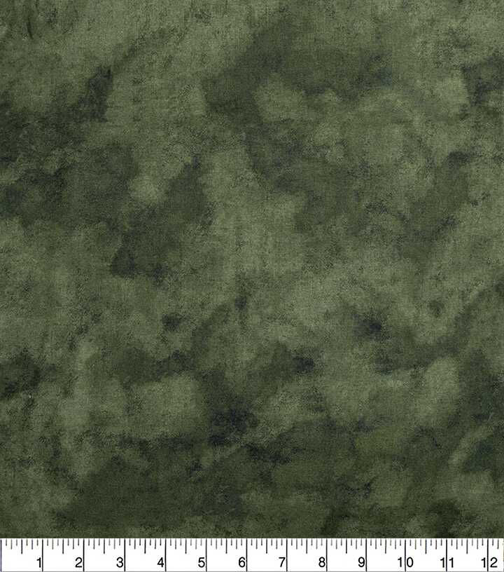 Dark Green Tonal Blender Quilt Cotton Fabric by Keepsake Calico