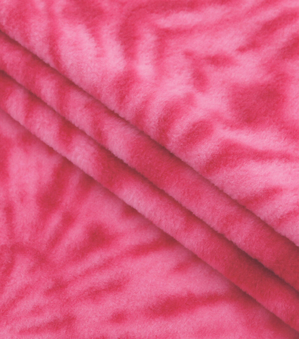 Pink Tie Dye Anti Pill Fleece Fabric